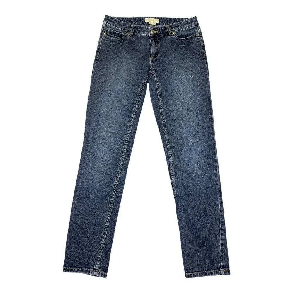 Michael Kors Women's Straight Blue Jeans Medium Wash Size 4